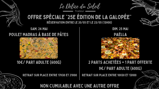 Offre la galopée spéciale fête des mères